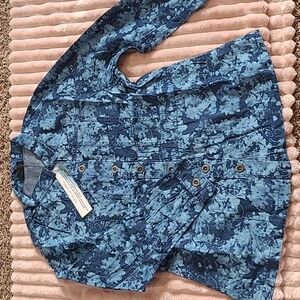 NWT DG2 - Blue Flowered Shacket